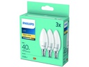 Philips Lampe 5 W (40 W) E14 Warmweiss, 3 Stück