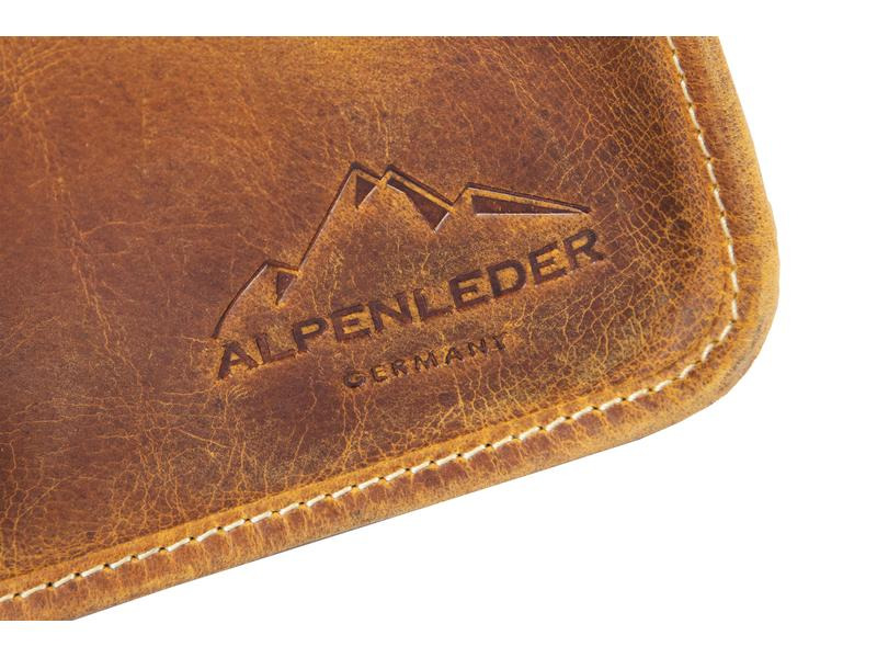 Alpenleder Kamera-Tasche Presse Beige