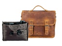 Alpenleder Kamera-Tasche Reporter Beige