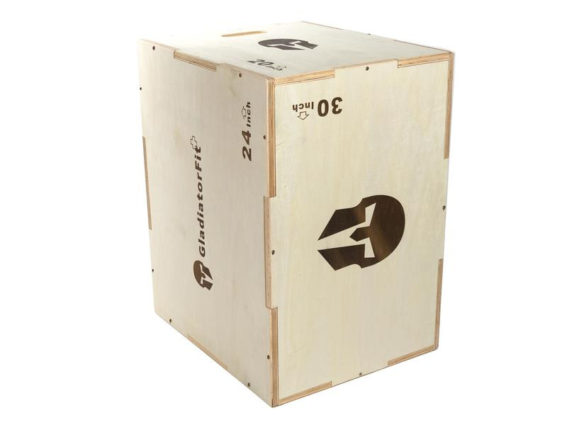 Gladiatorfit Sprung-Plyobox aus Holz 3 in 1