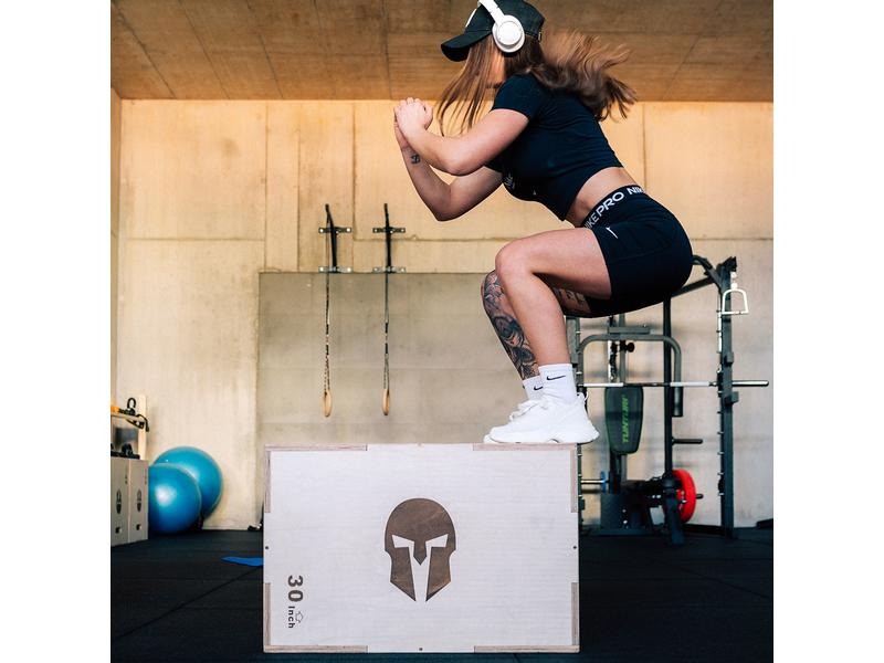 Gladiatorfit Sprung-Plyobox aus Holz 3 in 1