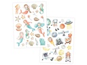 Papierdrachen Tattoo Set Bunter Mix