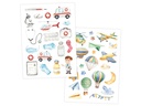 Papierdrachen Tattoo Set Berufe