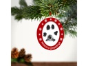 pearhead Bilderrahmen Foto und Stempel Ornament, Rot/Weiss