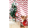 pearhead Bilderrahmen Foto und Stempel Ornament, Rot/Weiss