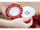 pearhead Bilderrahmen Foto und Stempel Ornament, Rot/Weiss