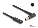 Delock Ladekabel USB-C zu Samsung 5.5 x 3 mm 90° gewinkelt, 15 cm
