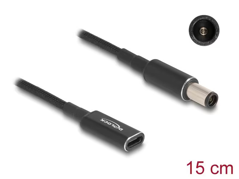 Delock Ladekabel USB-C zu HP 7.4 x 5 mm 15 cm