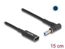 Delock Ladekabel USB-C zu HP 4.5 x 3 mm 90° gewinkelt, 15 cm