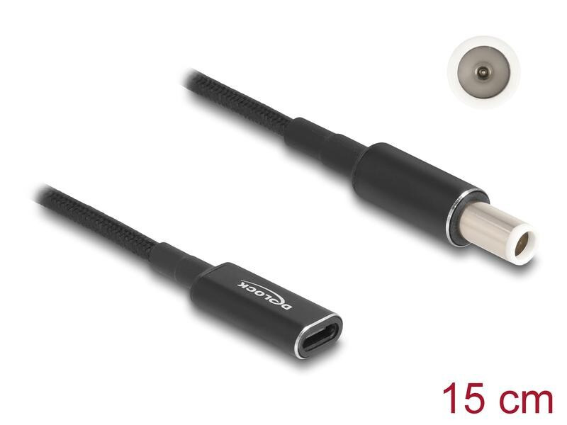 Delock Ladekabel USB-C zu Dell 7.4 x 5 mm 15 cm