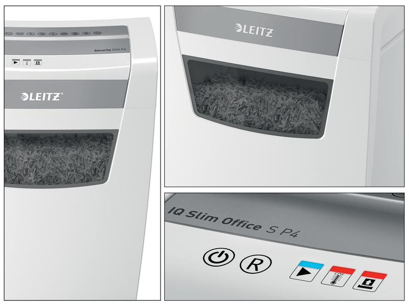 Leitz Bürogeräte Aktenvernichter IQ Office S P-4, 12 Blatt