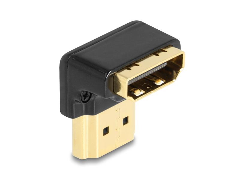 Delock Adapter 90° unten gewinkelt, 8K 60 Hz HDMI - HDMI
