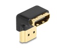 Delock Adapter 90° unten gewinkelt, 8K 60 Hz HDMI - HDMI