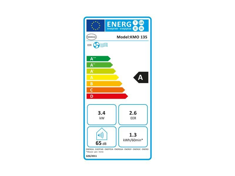 Coldtec by Kibernetik Klimagerät Nanyo KMO135  100 m³