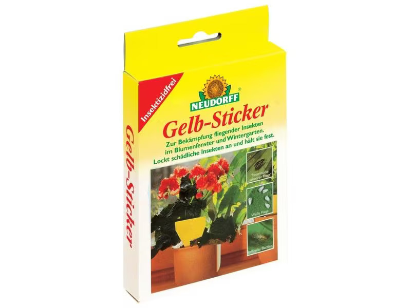 Neudorff Insektenfalle Gelb-Sticker, 10 Stück