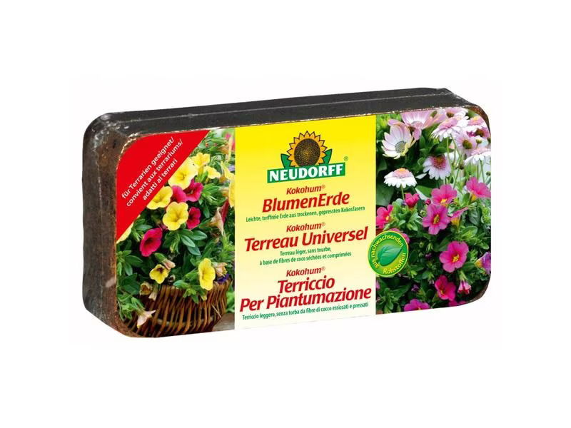 Neudorff Blumenwiesenerde Kokohum Blumenerde, Brikett, 600 g