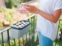 Gusta Garden Kräutertopf HARRY HERBS mit Haube, Hellgrau
