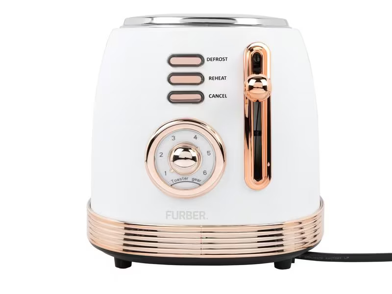 FURBER Wasserkocher, Standmixer und Toaster Set, Rosegold