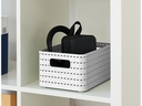 Rotho Aufbewahrungskorb Country 28 x 18.5 x 12.6 cm, Weiss