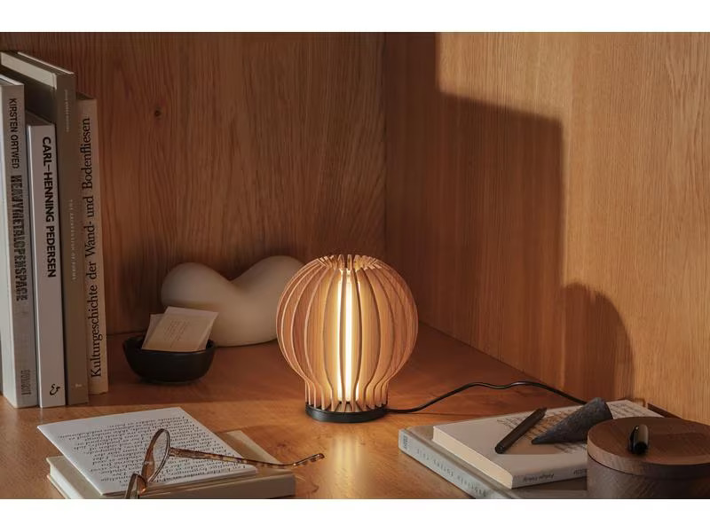 Eva Solo Tischleuchte Radiant rund, 15 cm, Braun