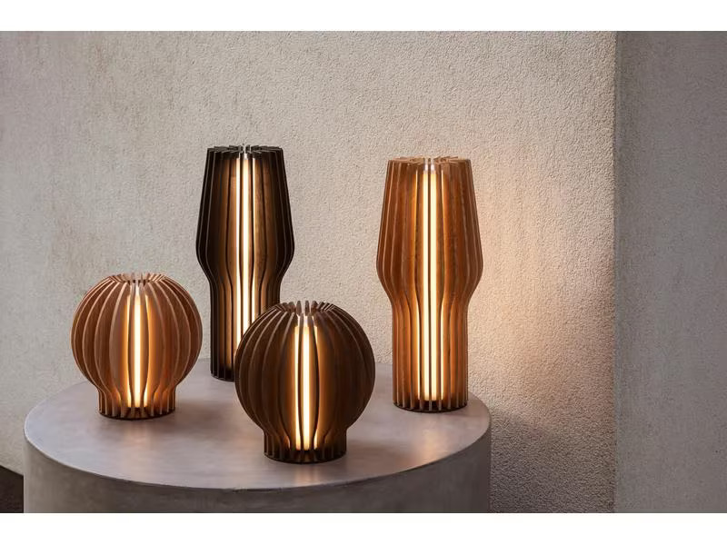 Eva Solo Tischleuchte Radiant rund, 15 cm, Braun