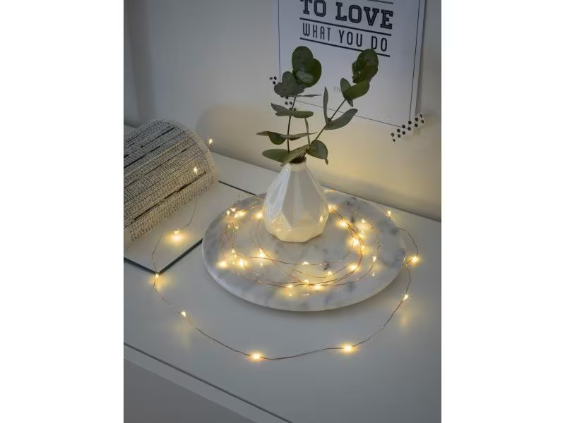 Konstsmide LED Lichterkette Angel Hair 1.9 m 20 LED, Kupfer