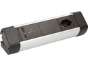 Max Hauri Tischsteckdosenleiste Office Line 1x T13, 1x USB A/C, PD+QC