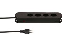 Max Hauri Steckdosenleiste Construct Line 4x T13, Schwarz