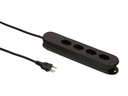 Max Hauri Steckdosenleiste Construct Line 4x T13, Schwarz