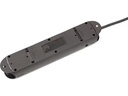 Max Hauri Steckdosenleiste Construct Line 4x T13, Schwarz
