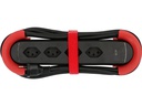 Max Hauri Steckdosenleiste Construct Line 4x T13, Rot/Schwarz