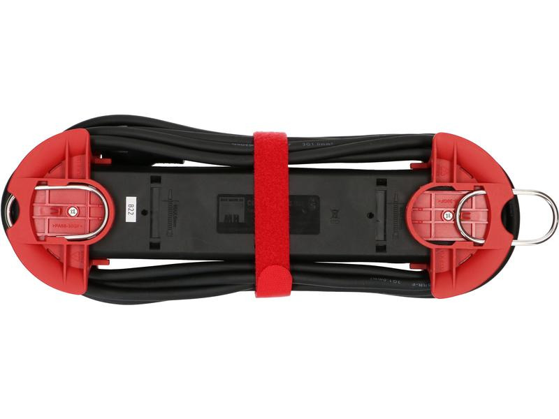 Max Hauri Steckdosenleiste Construct Line 4x T13, Rot/Schwarz