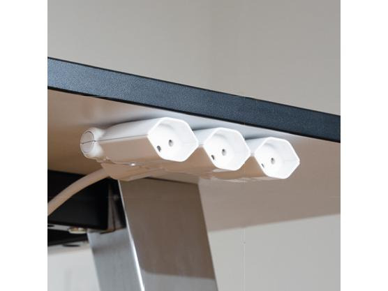 Max Hauri Steckdosenleiste Clip-Clap Line 3x T13, Weiss