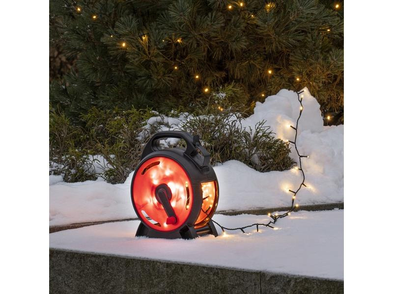 Konstsmide LED-Lichterkette Compactligths mit Kabelaufroller 400 Lampen
