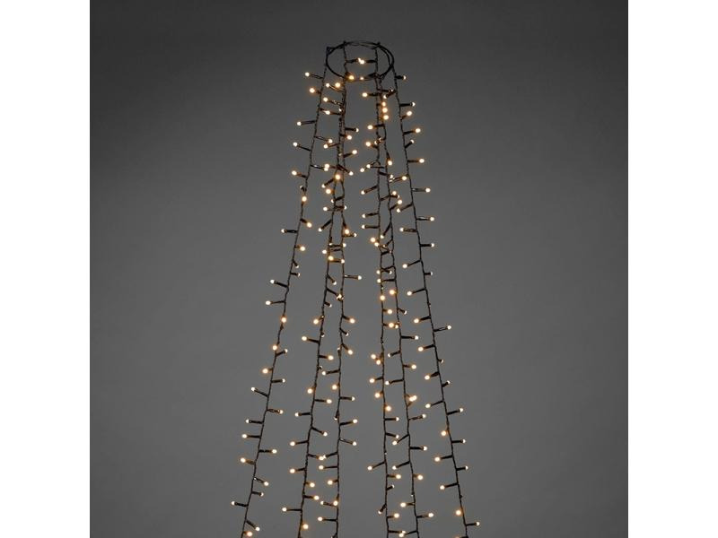 Konstsmide LED-Lichterkette Baummantel mit Ring 6 Stränge, 1080 Lampen