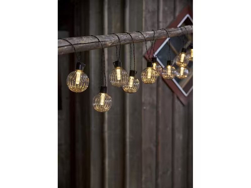 Star Trading Lichterkette Archy, 10 LEDs, 3.6 m, Schwarz