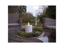 Star Trading LED-Kerze Solar Saul, Ø 7.3 x 11 cm, Weiss