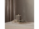 Star Trading LED-Kerze Pillar Flamme Dot, 10 x 12.5 cm, Braun