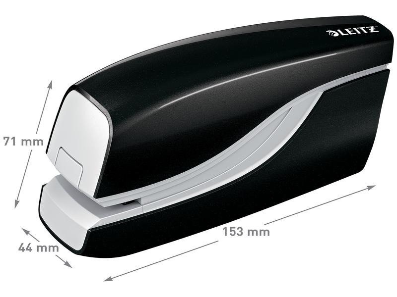 Leitz Elektrisches Heftgerät NeXXt Wow 10 Seiten, Schwarz
