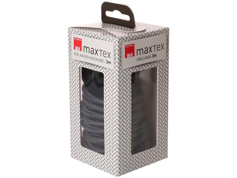maxTex Verlängerungskabel 3 m T13 - T12, Anthrazit