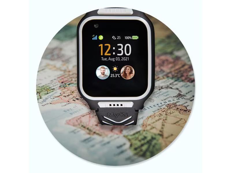 MyKi Smartwatch 4 Schwarz/Grau