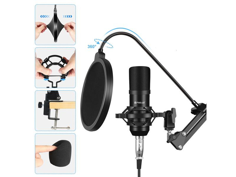 Puluz Mikrofon Podcast Studio Set