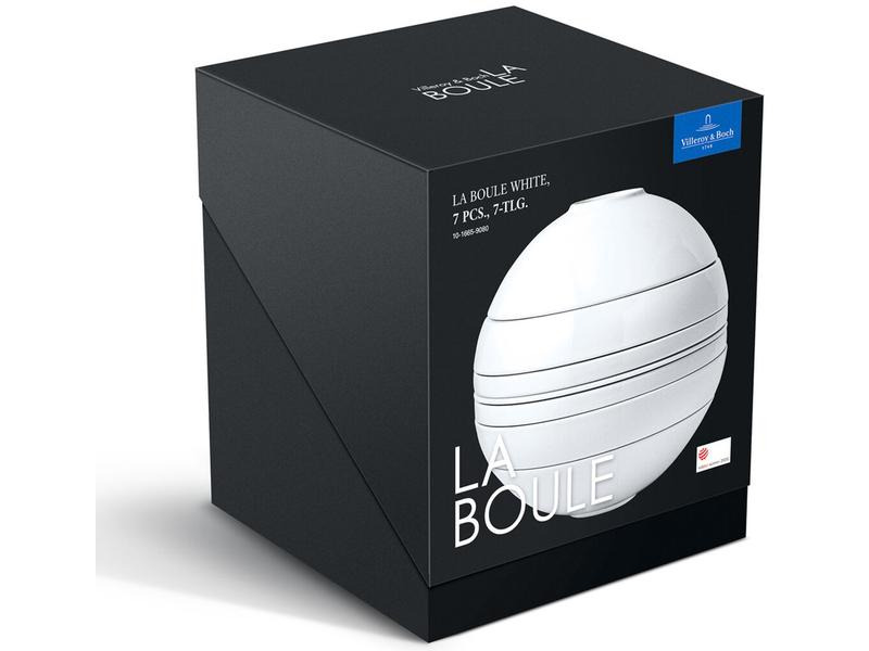 Villeroy &amp; Boch Speise-Service Iconic La Boule 7 Stück, Weiss