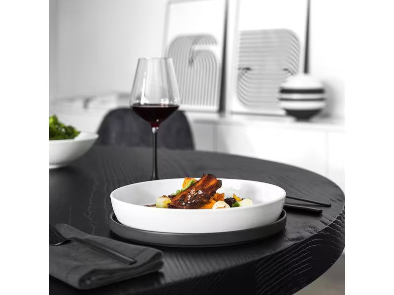 Villeroy &amp; Boch Speise-Service Iconic La Boule 7 Stück, Schwarz/Weiss