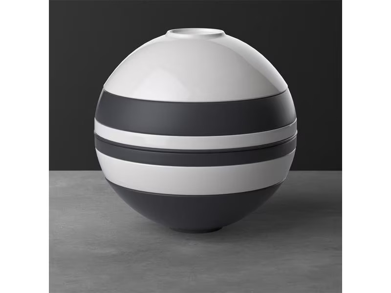 Villeroy &amp; Boch Speise-Service Iconic La Boule 7 Stück, Schwarz/Weiss