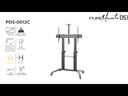 PureMounts TV-Trolley PDS-0012C PureMounts DS, Schwarz