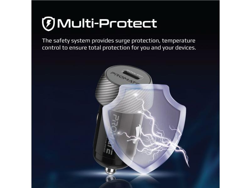 Promate Autoladegerät ProMate PowerDrive-PD20, Mini Car Charger