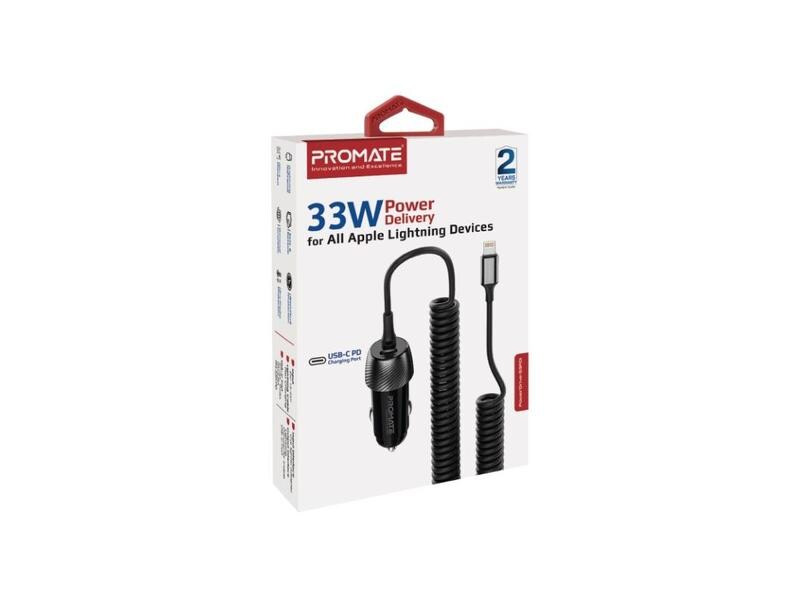 Promate Autoladegerät PowerDrive-33PDI QC3.0, Car Charger