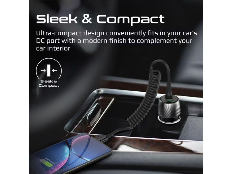 Promate Autoladegerät PowerDrive-33PDC QC3.0, Car Charger