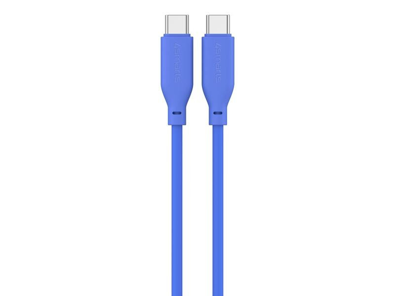 4smarts USB 2.0-Kabel Silikon High Flex USB C - USB C 1.5 m Blau